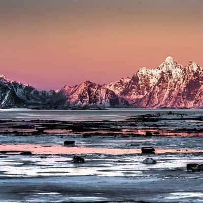 View to Austvågøya, Norway