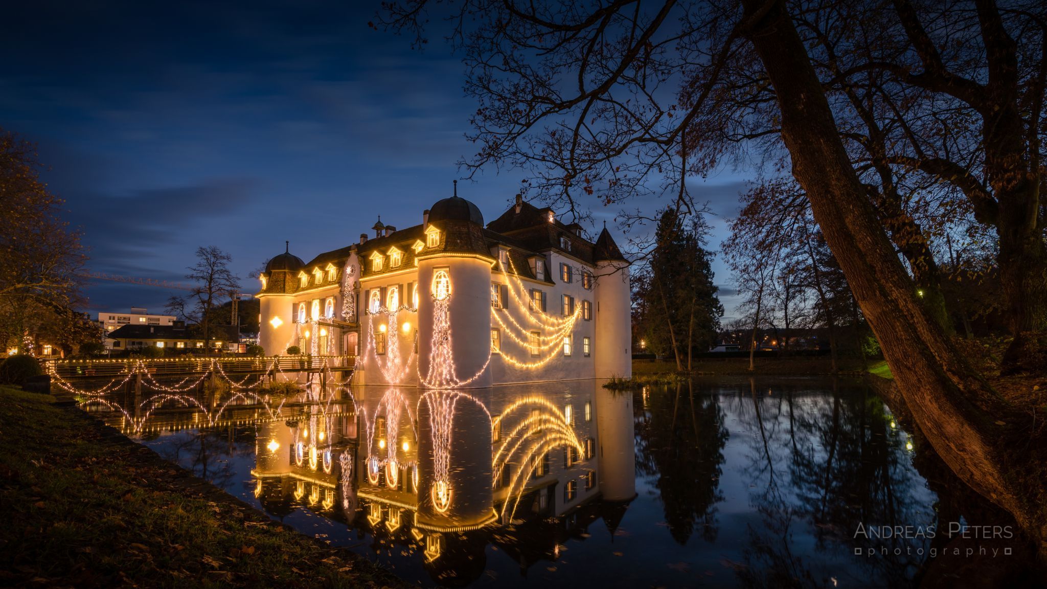 Wasserschloss Bottmingen (Christmas Time), Switzerland