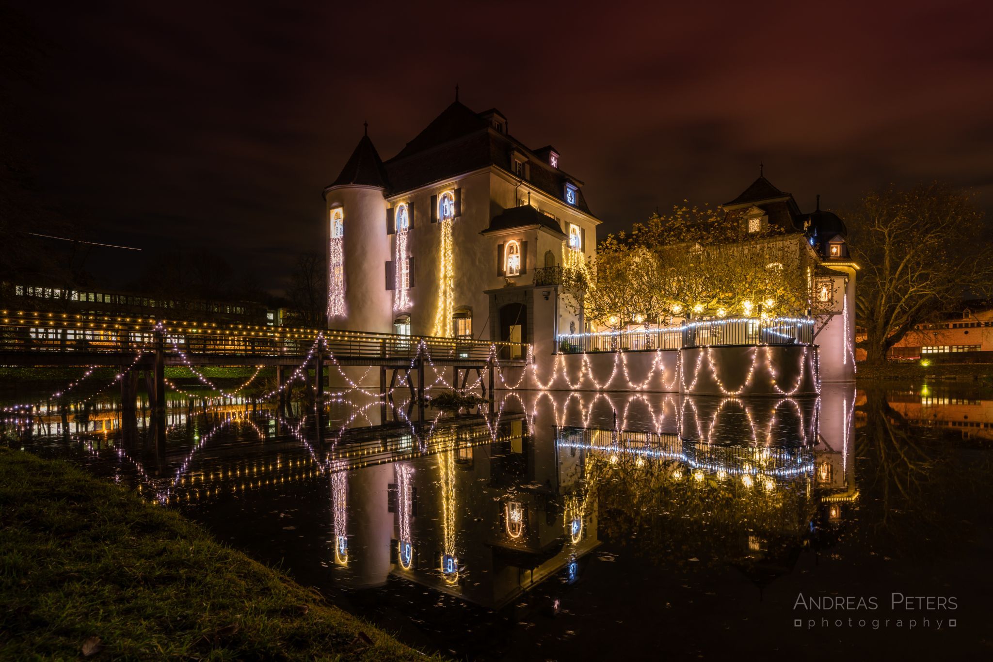 Wasserschloss Bottmingen (Christmas Time), Switzerland