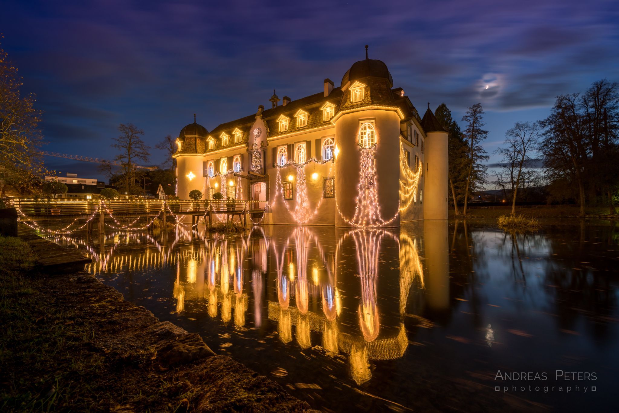 Wasserschloss Bottmingen (Christmas Time), Switzerland