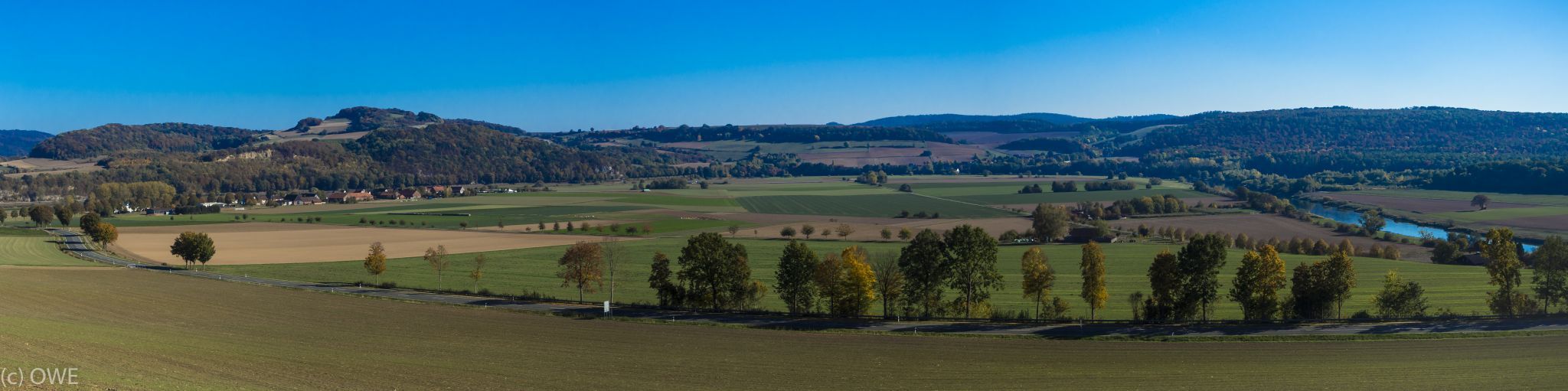 Weser Valley near Brevörde, Lower Saxony, Germany