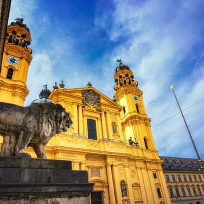 Wide place in the heart of Munich, Germany