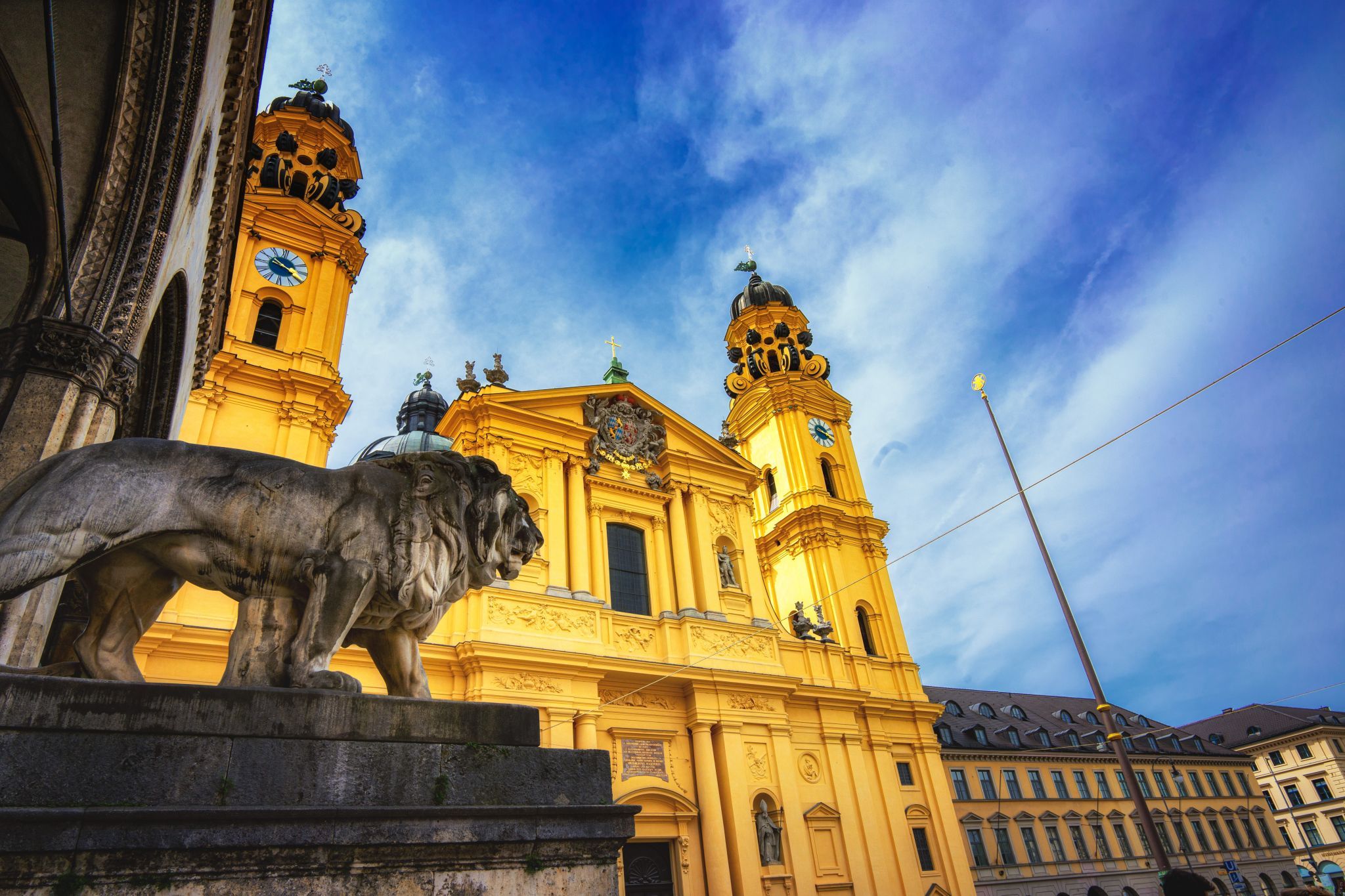Wide place in the heart of Munich, Germany