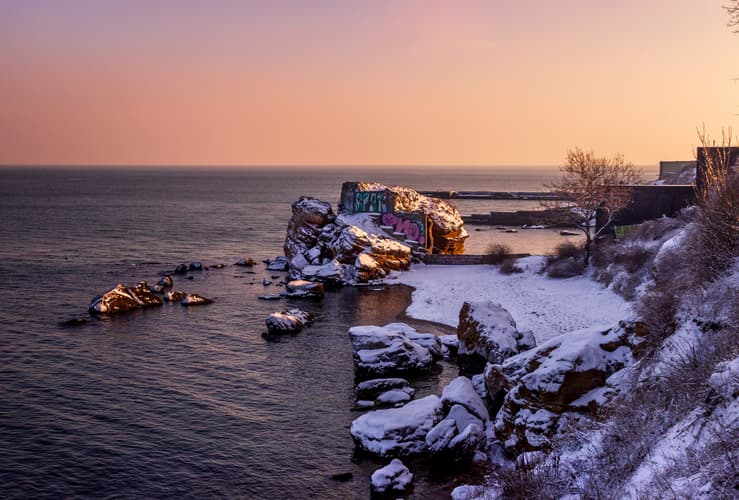 Wild beach 'Chkalovski', Odessa, Ukraine