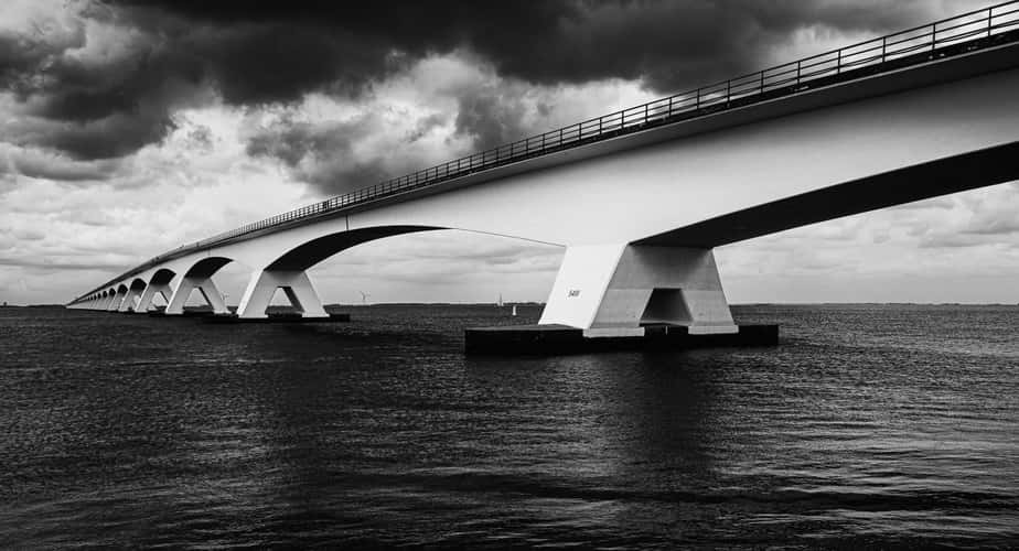 Zeelandbrug / Zeeland bridge (long exposure)