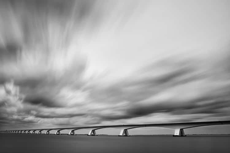Zeelandbrug / Zeeland bridge (long exposure)