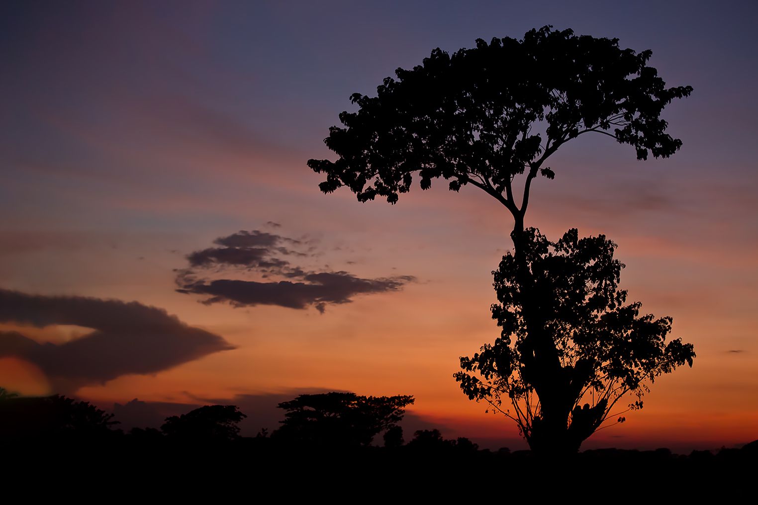 Abends auf Trekkingtour in Myanmar, Myanmar
