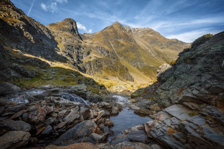 alpine river view