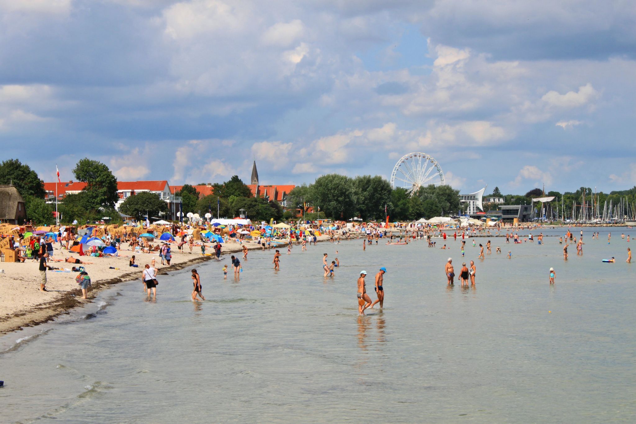 am Strand von Eckernförde, Germany