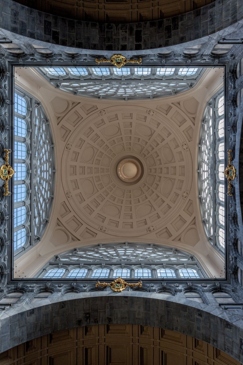Ceiling of the Antwerp Central Station, Belgium