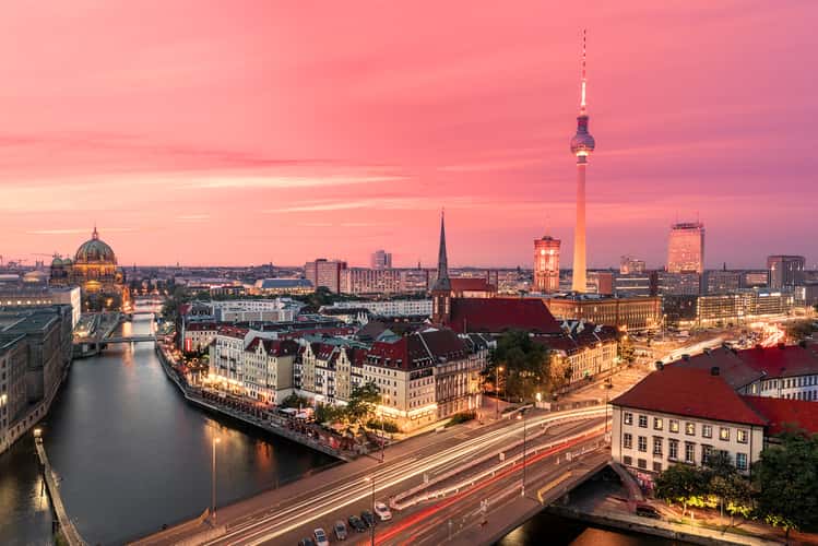 Berlin Skyline from Fischerinsel Skyscraper