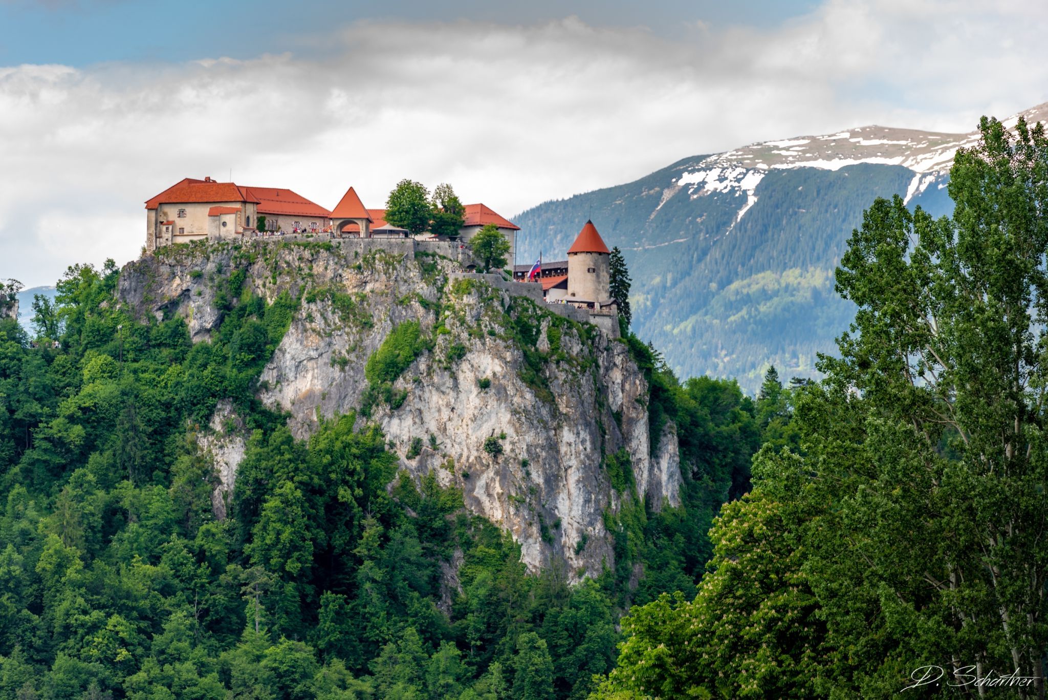 Lake Bled: boats and castle, Slovenia