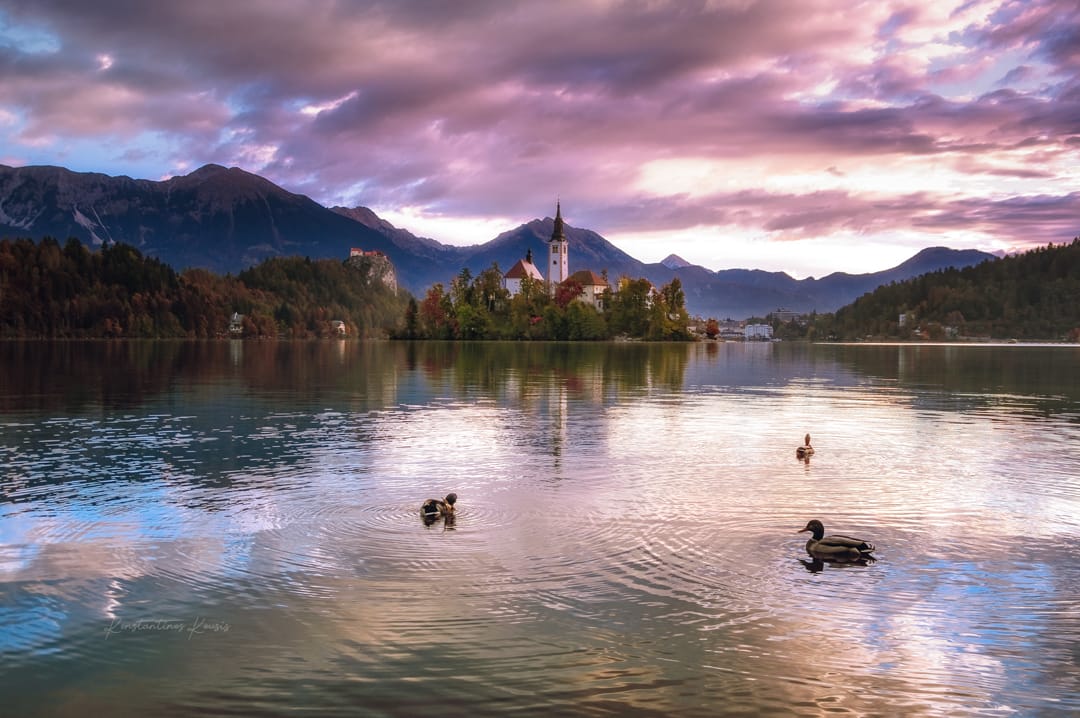 Lake Bled, Julian Alps, Slovenia