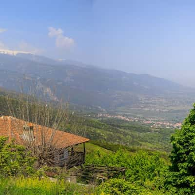 Blick auf dem Olymp von Panteleimonas, Greece