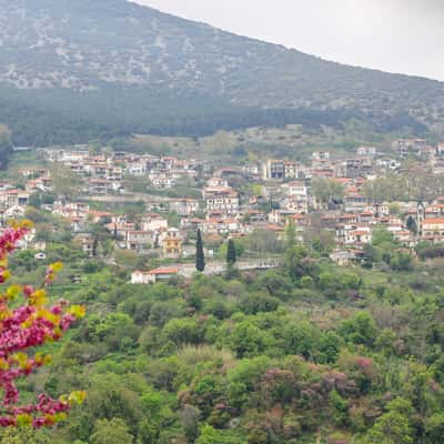 Blick auf Rapsani, Greece