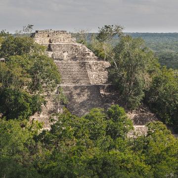 Calakmul , from E II to E I, Mexico