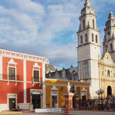 Campeche catedral, Mexico