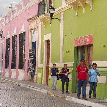 Campeche street, Mexico