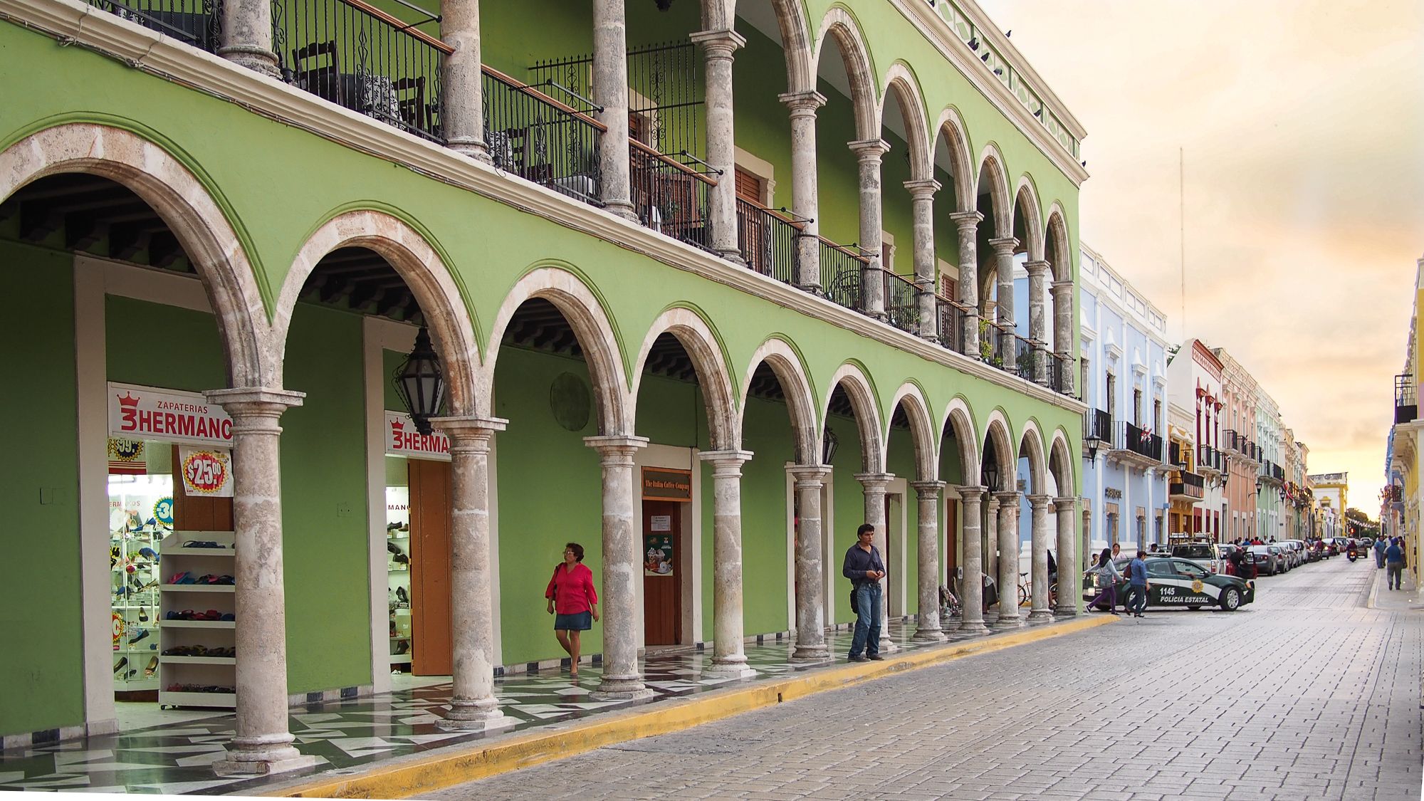 Campeche, streetview, Mexico