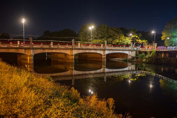 Cardiff Bridge Cardiff Wales Blue Hour