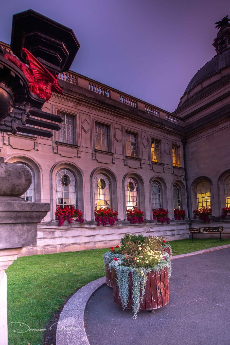 Cardiff Town Hall sunrise Wales, United Kingdom