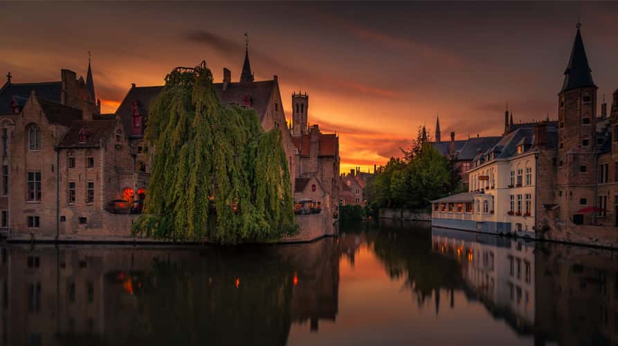 Typical view of Bruges