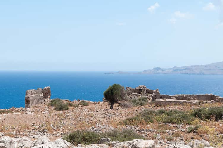 Feraklos Castle ruins, Landscape and Seascape panoramas