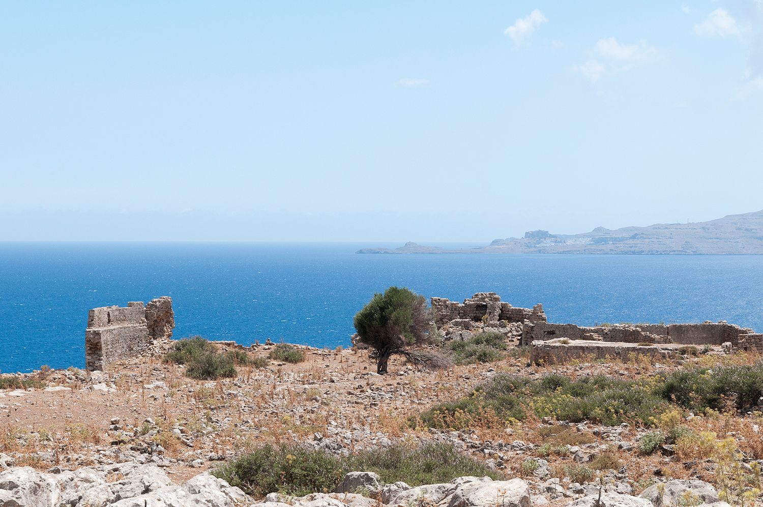 Feraklos Castle ruins, Landscape and Seascape panoramas, Greece