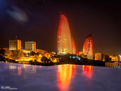 Fire Towers, Baku, Azerbaijan
