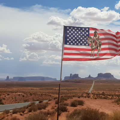 Forrest gump point, monument valley, USA