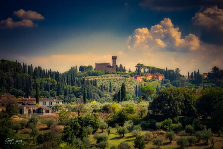 Giardino Di Boboli - Tuscan Landscape from Palazzina -terras