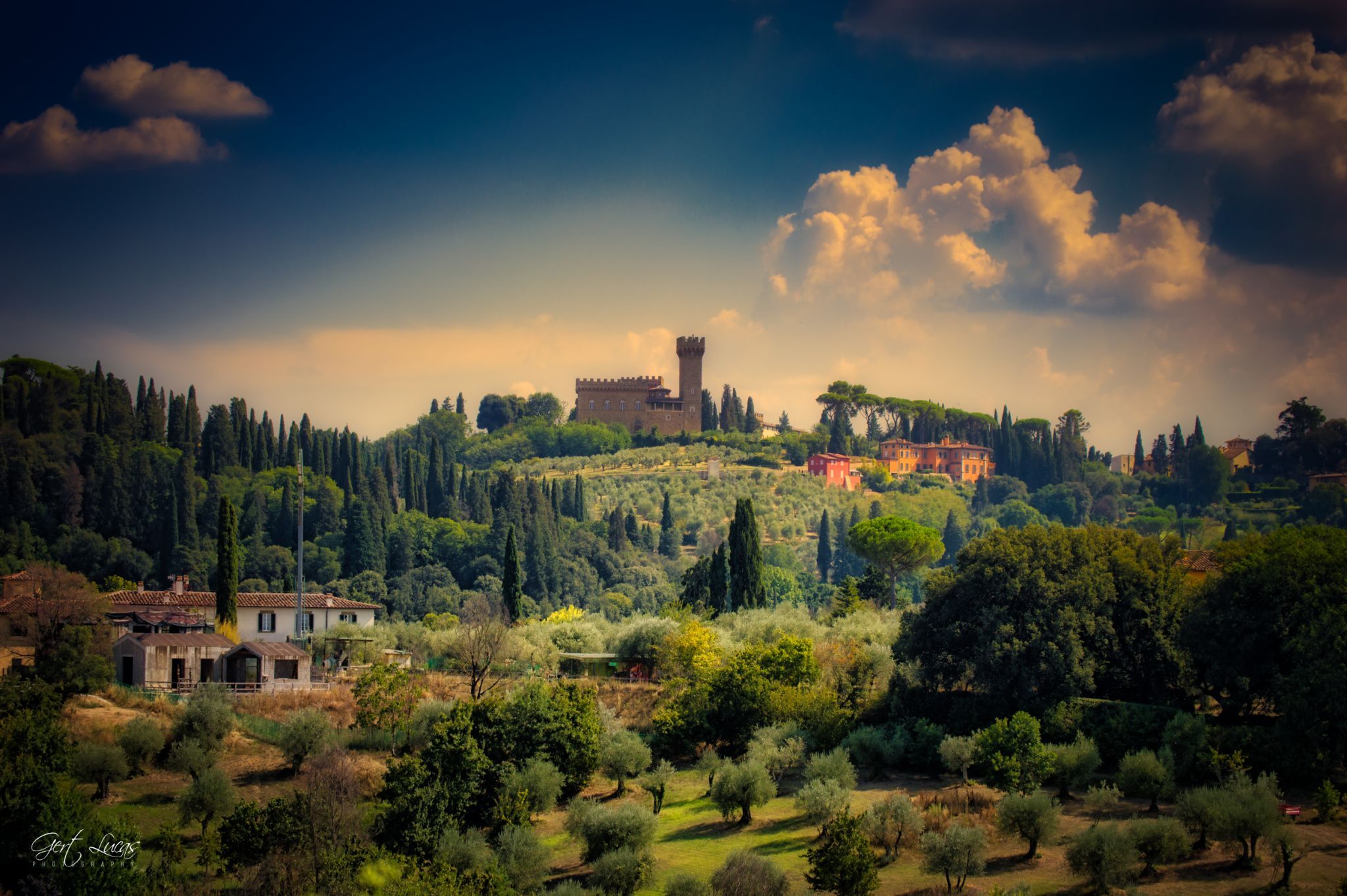 Giardino Di Boboli - Tuscan Landscape from Palazzina -terras, Italy