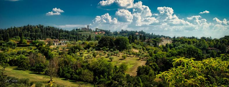 Giardino Di Boboli - Tuscan Landscape from Palazzina -terras