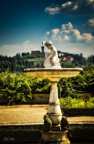 Giardino Di Boboli - Tuscan Landscape from Palazzina -terras