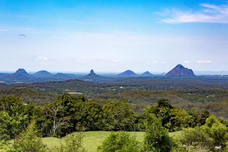 Glass House Mountains from Mary Cairncross Scenic Reserve