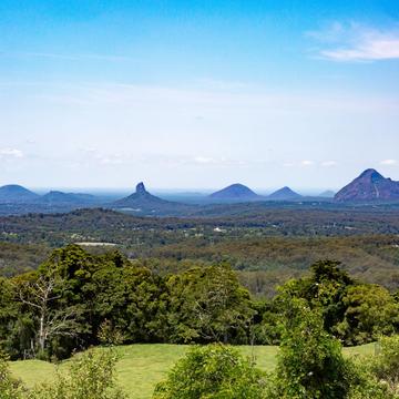 Glass House Mountains from Mary Cairncross Scenic Reserve, Australia