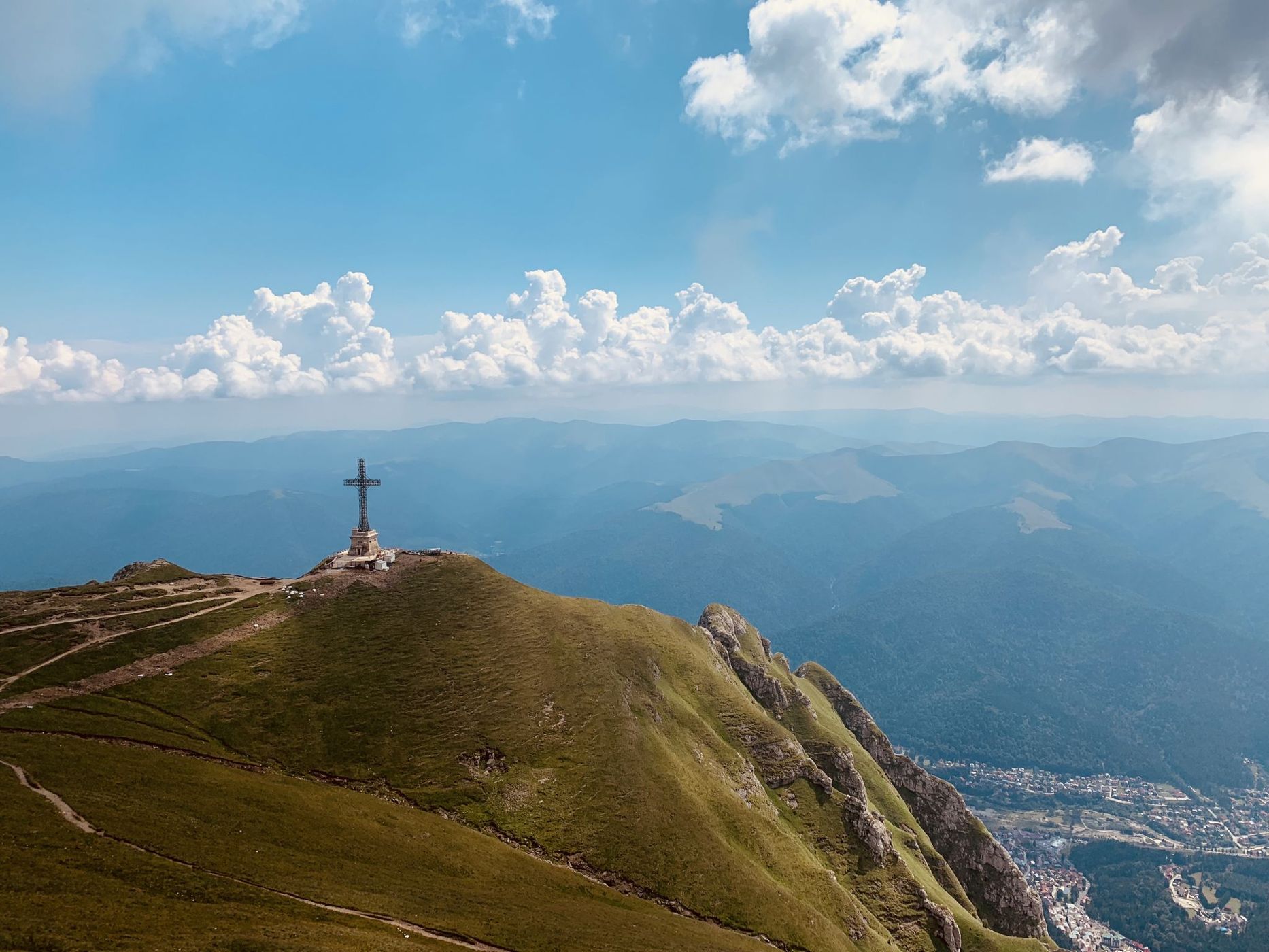Heroes' Cross on Caraiman Peak, Romania
