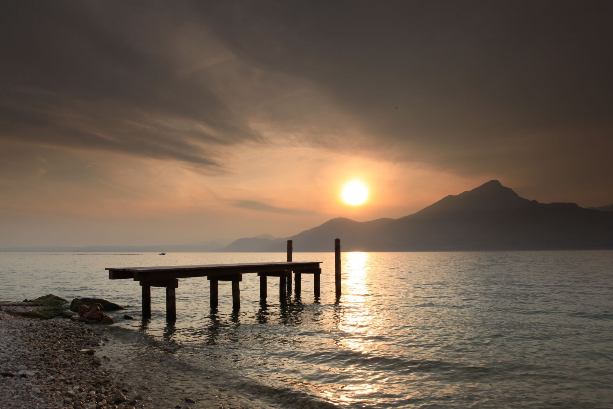 Italy Lake Garda Beach, Italy