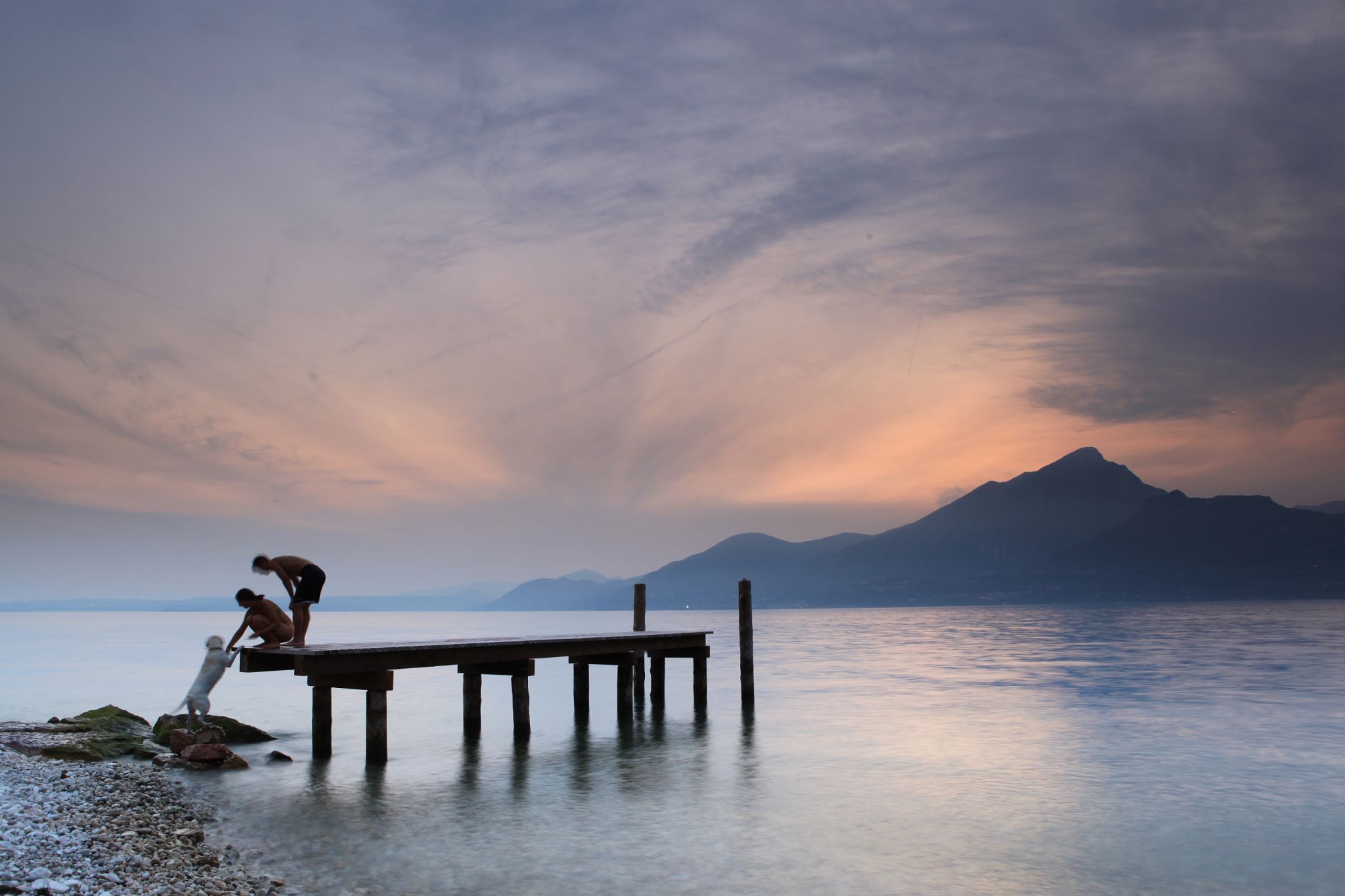 Italy Lake Garda Beach, Italy