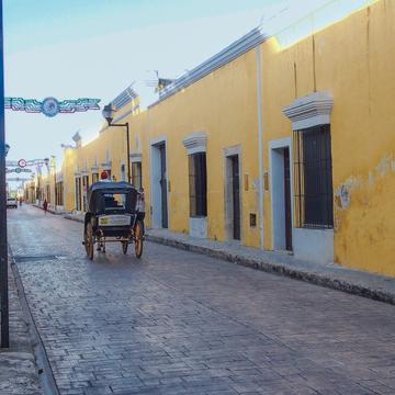 Izamal streets, Mexico