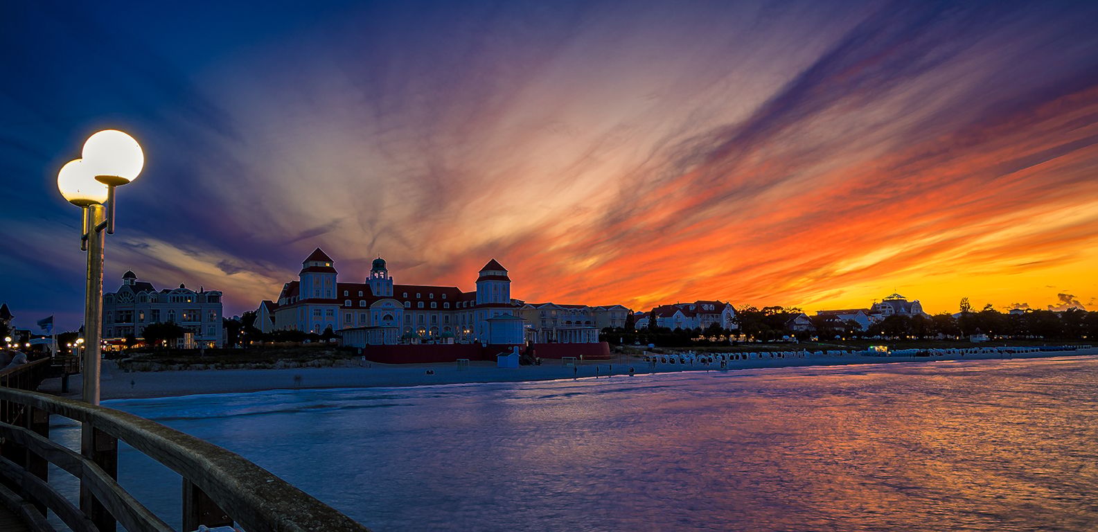 Kurhaus Binz from the pier, Germany