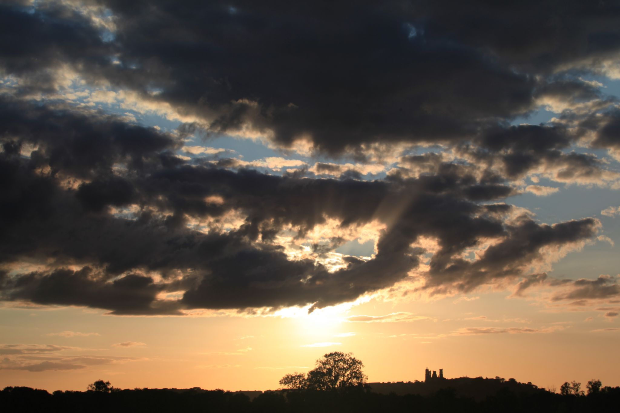 Laon sunset, France