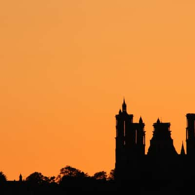 Laon sunset, France