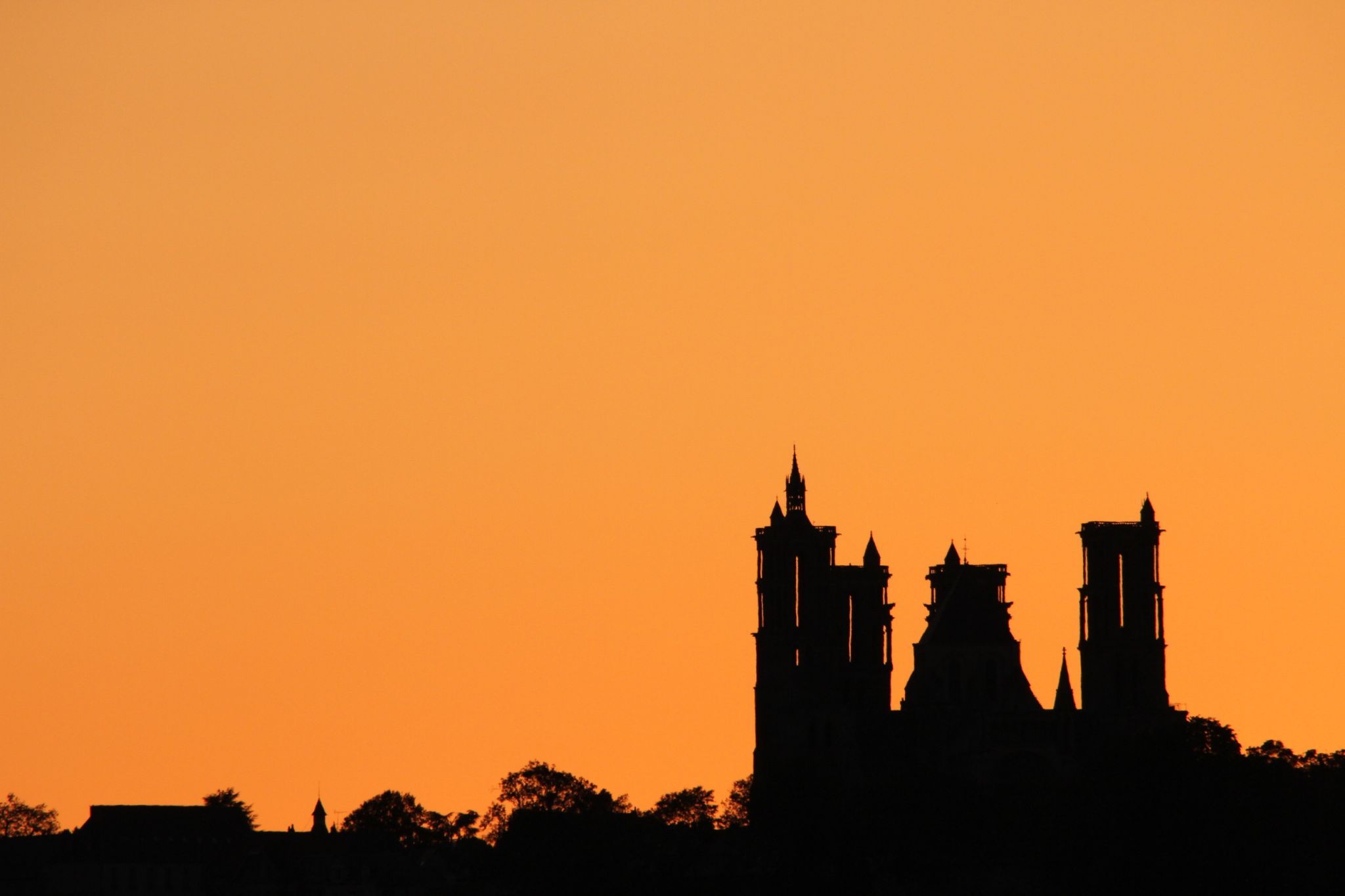 Laon sunset, France