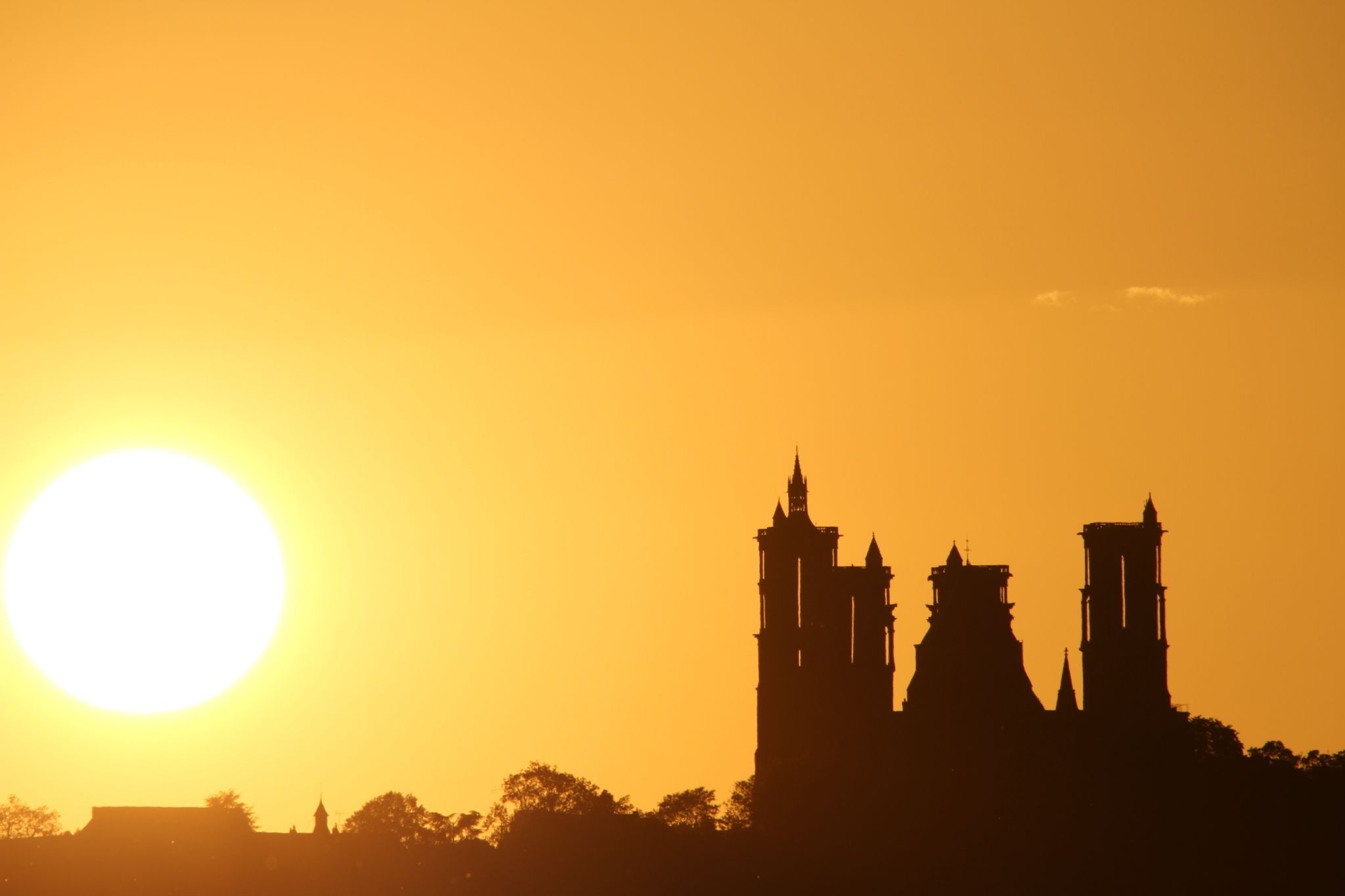 Laon sunset, France