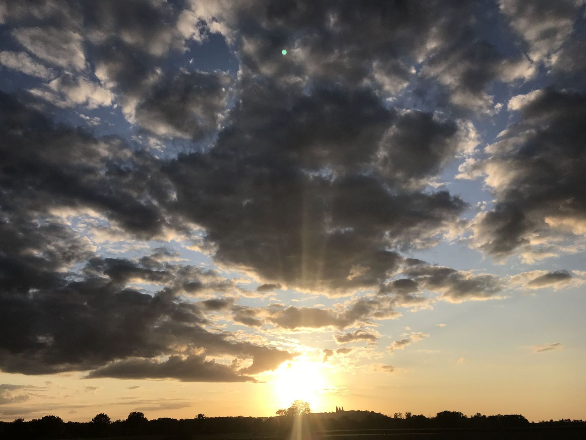Laon sunset, France