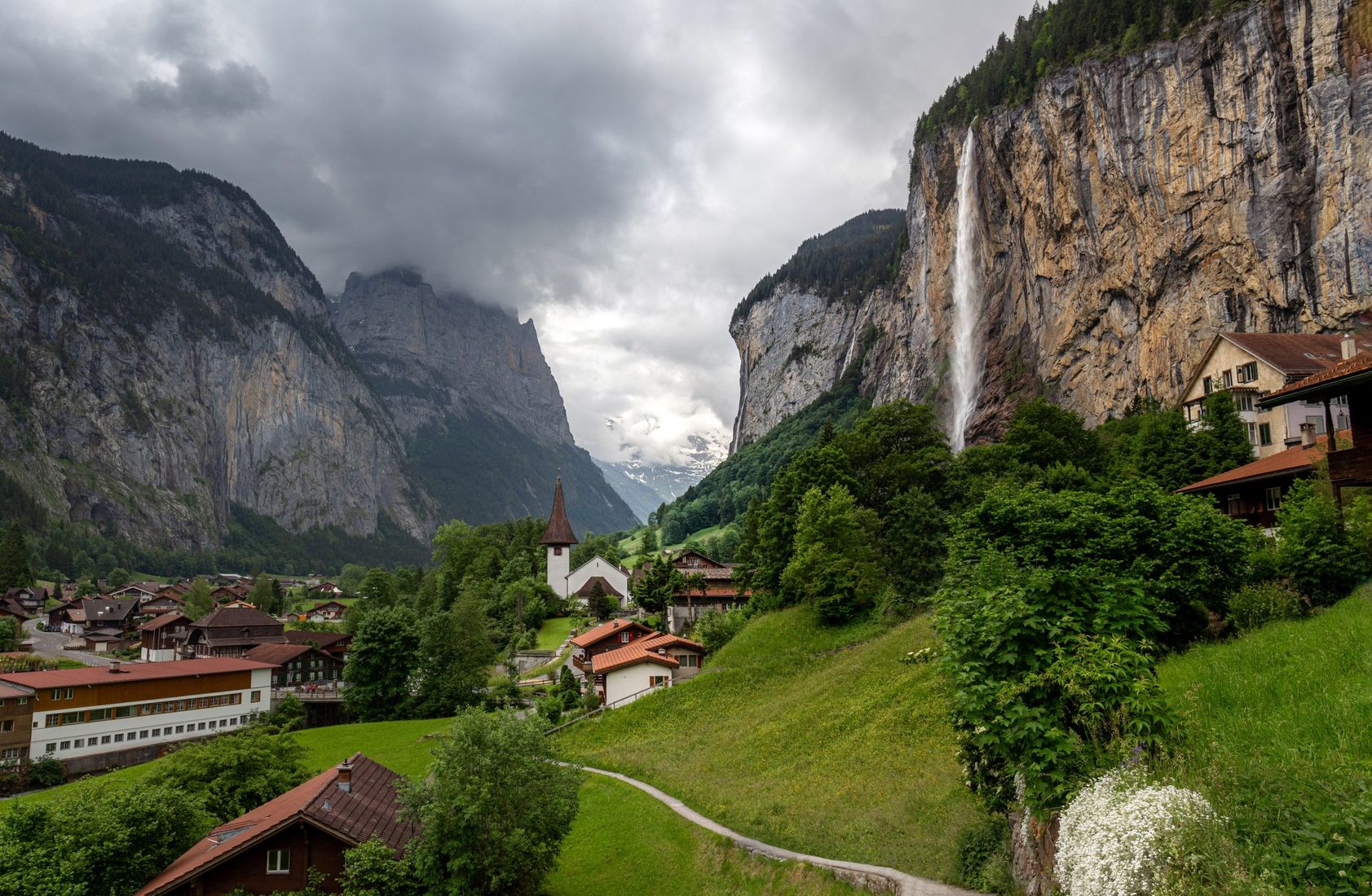 Lauterbrunnen from Fuhren View Point, Switzerland