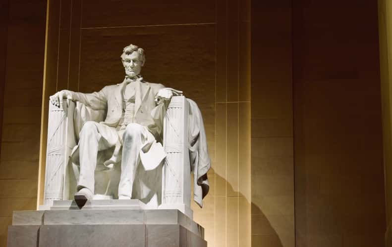 Lincoln memorial in Washington DC