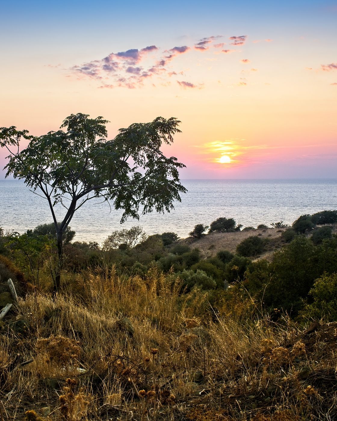 Looking west out towards sea (Samothraki), Greece