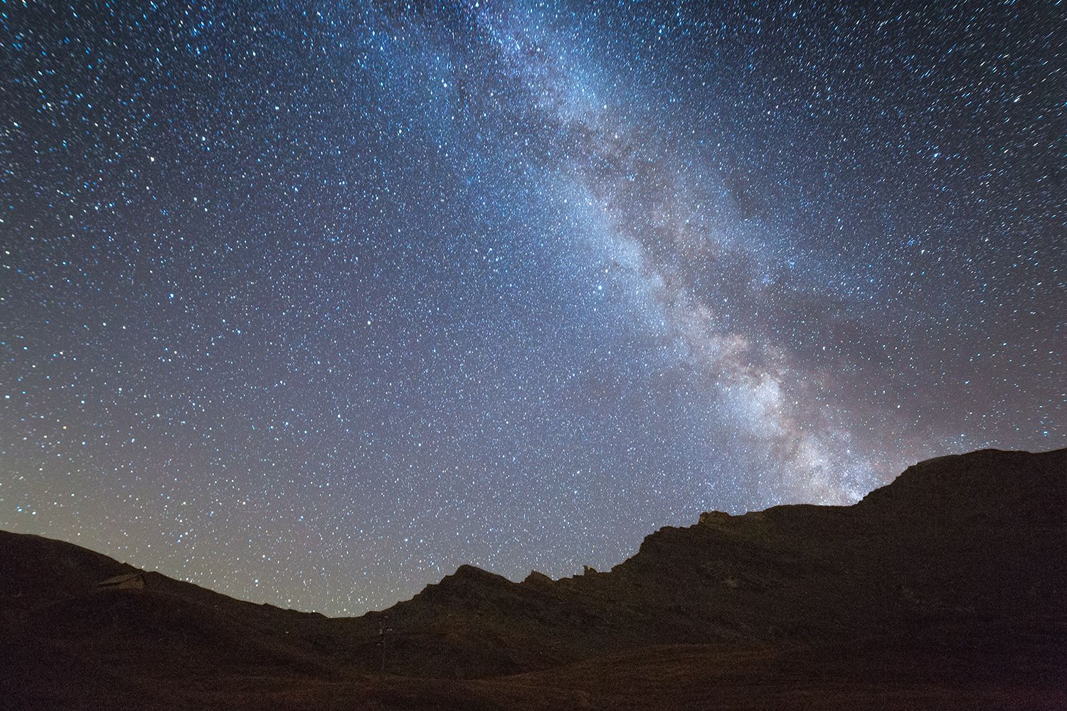 Milky way over Colle Agnello, France